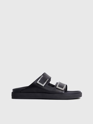 Calvin Klein + Leather Sandals