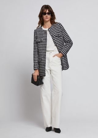 & Other Stories + Buttoned Tweed Jacket