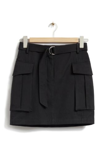 & Other Stories + Belted Cargo Miniskirt