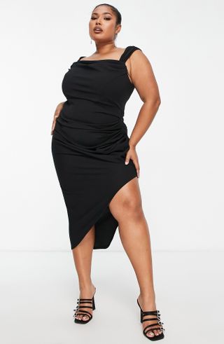 ASOS Design + Curve Ruched Body-Con Dress