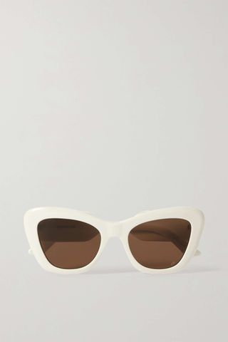 Dior + Diorbobby Cat-Eye Acetate and Gold-Tone Sunglasses
