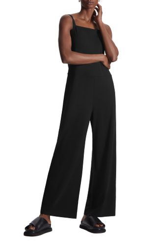 COS + Square Neck Stretch Jersey Jumpsuit