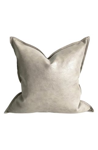 Modish Decor Pillows + Faux Leather Pillow Cover