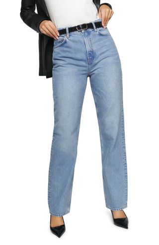 Reformation + Selena High Rise Relaxed Fit Straight Leg Jeans