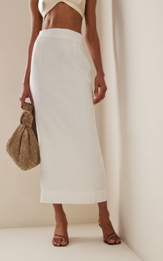 Posse + Exclusive Emma Linen Maxi Skirt