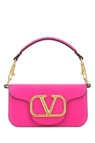 Valentino Garavani + Locò Logo Plaque Small Shoulder Bag