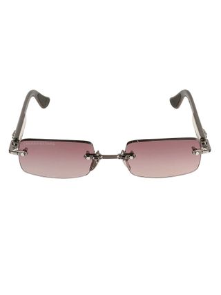 Chrome Hearts + Rectangle Rimless Sunglasses