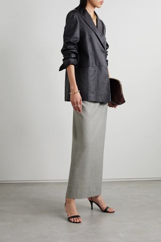 The Row + Berth Wool Maxi Skirt