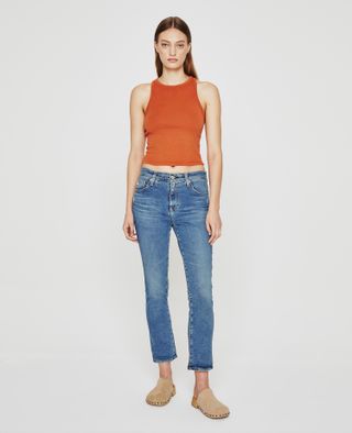 AG Jeans + Mari Crop Jeans