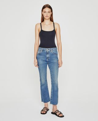 AG Jeans + Farrah Boot Crop Jeans