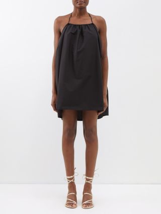 Deiji Studios + The Halter Organic-Cotton Mini Dress