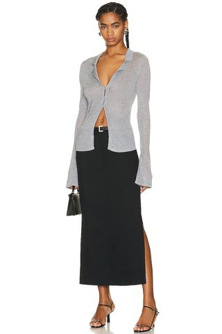 St. Agni + Low Waisted Tailored Skirt