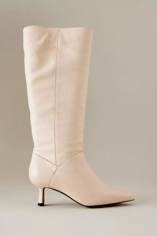 Anthropologie + Leather Knee-High Boots