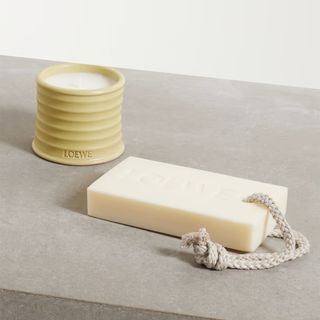 Loewe Home Scents + Honeysuckle Scented Candle and Oregano Soap Gift Set