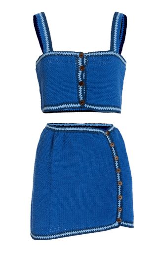 Akoia Swim + Seca Crocheted Cotton Mini Set