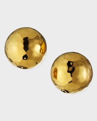 Nest Jewelry + Hammered Gold Dome Stud Earrings