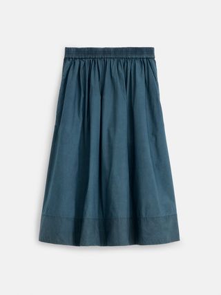 Alex Mill + Botanical Dyed Standard Skirt in Paper Poplin