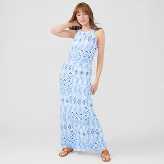 J.McLaughlin + Edie Maxi Dress in Biscayne Abstract