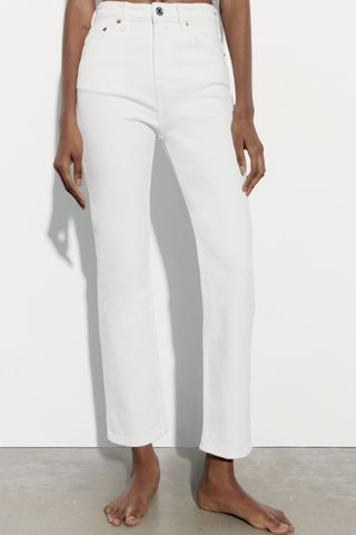 Zara + TRF High Rise Stove Pipe Jeans