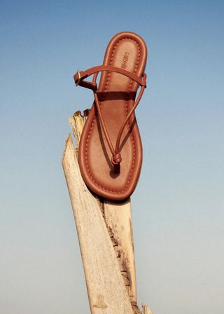 ME+EM + Leather Knot Detail Sandal