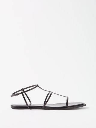 The Row + T-Bar Leather Sandals