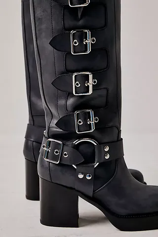 Jeffrey Campbell + Buckle Up Baby Moto Boots