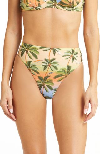 Farm Rio + Carioca High Waist Bikini Bottoms