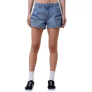 Cotton On + Mini Cargo Denim Shorts