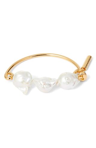 Timeless Pearly + Baroque Pearl Cuff Bracelet