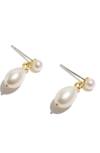 Madewell + Delicate Collection Demi Fine Freshwater Pearl Drop Earrings