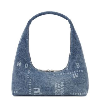 Marge Sherwood + Blue Zip Denim Shoulder Bag