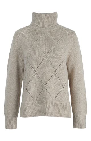 Barbour + Laverne Cotton Blend Turtleneck Sweater