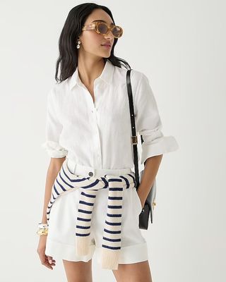 J.Crew + Slim-Fit Baird McNutt Irish Linen Shirt