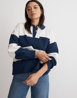 Madewell + MWL Striped Rugby Polo Shirt