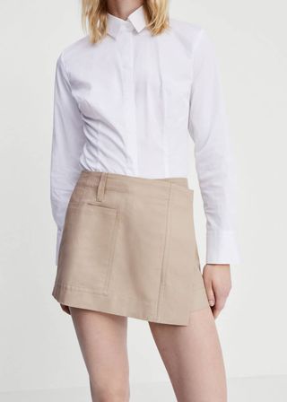 Mango + Pocket Crossed Miniskirt