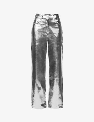 Amy Lynn + Lupe Straight-Leg High-Rise Faux Leather trousers