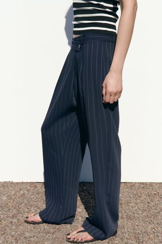 Zara + Pinstripe Trousers