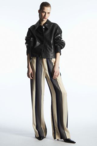 COS + Striped Straight-Leg Trousers