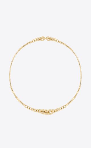 Saint Laurent + Graduated Chain Necklace in 18k Yellow Gold