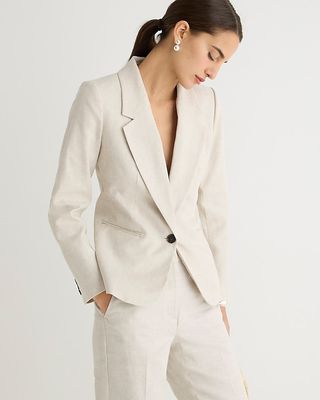 J.Crew + Parke Blazer in Stretch Linen Blend