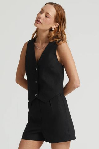 Almina Concept + Linen Vest