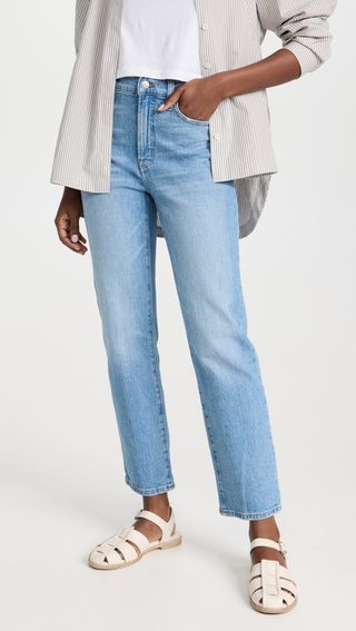 Madewell + The Perfect Vintage Straight Jeans in Ferman Wash