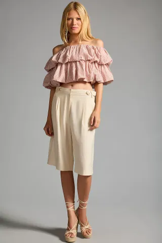 By Anthropologie + By Anthropologie Off-The-Shoulder Bubble Top
