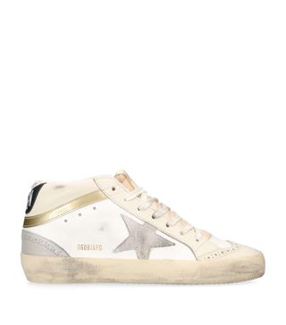 Golden Goose + Leather Mid Star Sneakers
