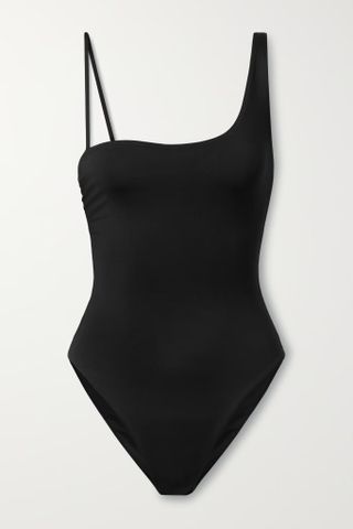 Max Mara + Clara Asymmetric Ruched Swimsuit