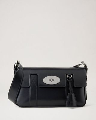 Mulberry + East West Bayswater Black Shiny Smooth Calf