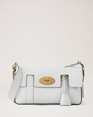 Mulberry + East West Bayswater White Classic Smooth