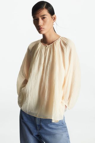 COS + Puff-Sleeve Blouse