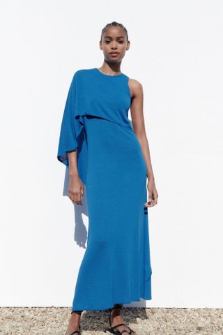 Zara + Knit Cape Dress