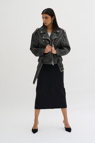 My Essential Wardrobe + Mwgilo Leather Jacket